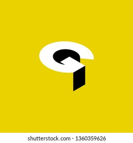 G Font logo. Modern design vector font for title, header, lettering. Corporate Vector abc technology typeface 