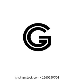 G Font logo. Modern design vector font for title, header, lettering. Corporate Vector abc technology typeface.  