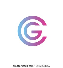 G Gc Cg Initial Based Alphabet Stock Vector (Royalty Free) 2193218859 ...