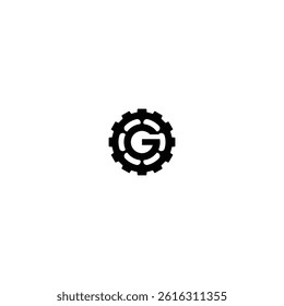 g gear logo design easy editable file