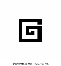 G geometrisches Buchstaben, Vektorlogo Design.