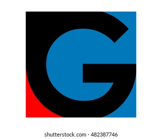 G gestalt typography typeset logotype alphabet font image vector icon logo