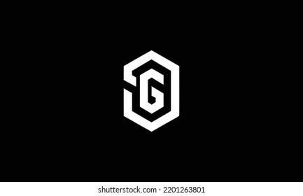  G ,GG Abstract Letters Logo Monogram 