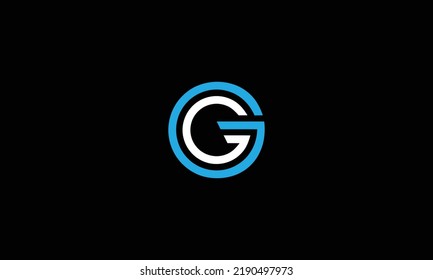  PLANTILLA DE VECTOR DE DISEÑO DE LOGOTIPO DE LETRA G GG. G DISEÑO DE LOGOTIPO. 