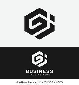 G I GI IG Letter Monogram Initial Logo Design Template. Suitable for General Sports Fitness Finance Construction Company Business Corporate Shop Apparel in Simple Modern Style Logo Design.