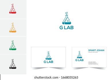 G and gl Lab Logo Template