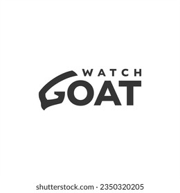 g goat logo design vector