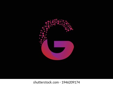 G gradient alphabet letter logo for business. Creative corporate identity and lettering.