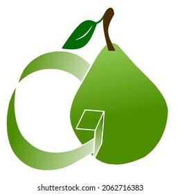 G for guava vector in fruit series
