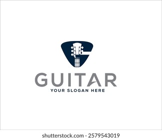 g guitar logo designs for music school 