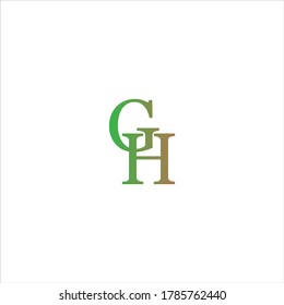 G H letter logo abstract design