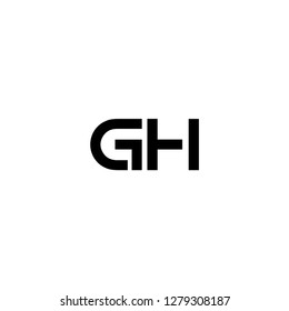 G & H logo template vector