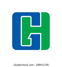 g and h logotype. logo vector.
