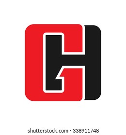 g and h logotype. logo vector.