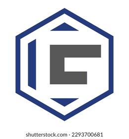 G hexagon logo icon template 1