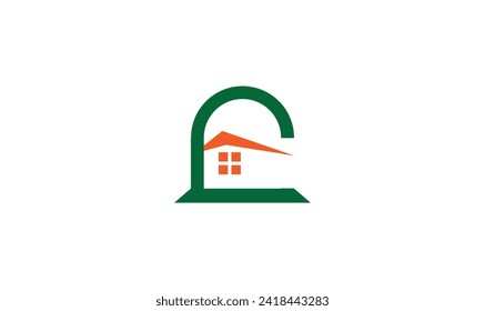 G Home Logo, Vektorelement. Initiales Logo-Template-Design.