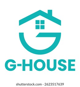 g house property logo flat minimalist logo design
