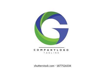 Logo-Design des G-Symbols für Monogramm-Buchstaben
