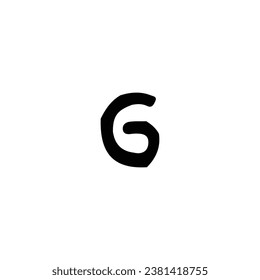 G icon. Simple style G company poster background symbol. G brand logo design element. G t-shirt printing. Vector for sticker.