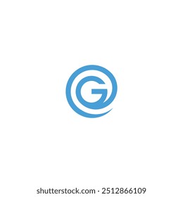 G illusion logo icon round technology