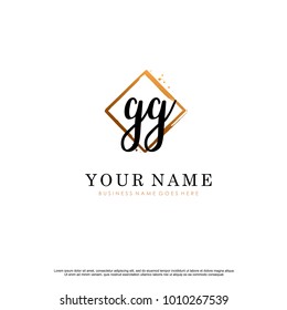 G G Initial abstract logo template vector