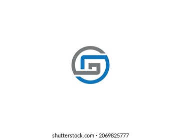 G initial creative modern logo design vector icon template