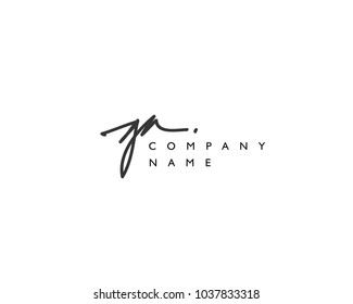 G A Initial handwriting logo