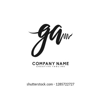 G Initial Handwriting Logo Template Vector Stock Vector (royalty Free 