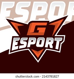 G Initial Letter Esport Logo Illustration Stock Vector (royalty Free 