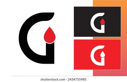 G initial letter logo icon symbol vector graphic design modern minimalist temple
