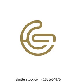 G initial letter logo template vector icon design