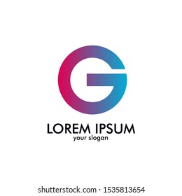 G initial letter for professional business symbol or logo icon 