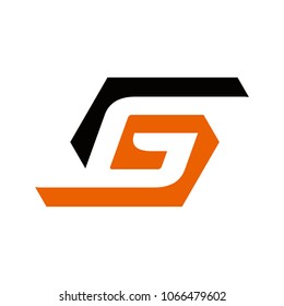 g initial logo design, geometric logo