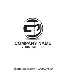 G carta inicial de logotipo para la empresa