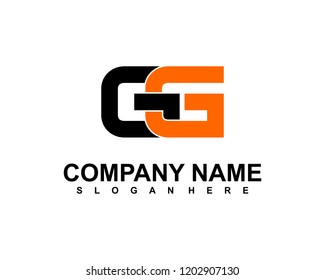 G G Initial logo template vector