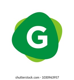 G Initials triangel background alphabet