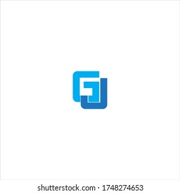 G J letter logo concept design