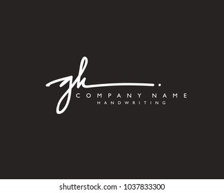 G K Initial handwriting logo