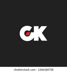 G & K letters Joint logo icon vector template for corporate logo and business card.