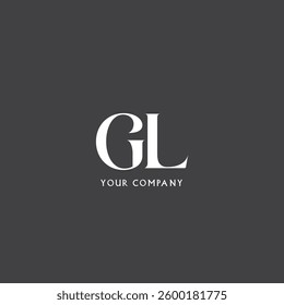 G L letters Joint logo icon vector template.