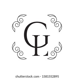 G, L  vector logo . GL design. Letters G, L  emblem