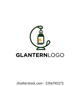 G lantern logo design,logo template vector