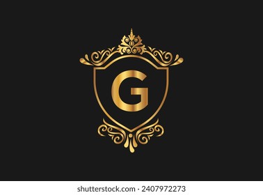 G latter logo design with nature beauty Premium Vector