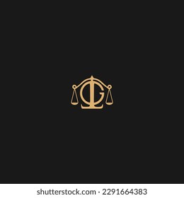 G Law logo. G Logo for luxury branding. G logo design for your company.
