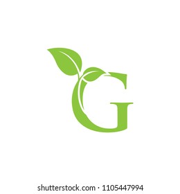 G Leaf And Health Logo Template