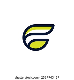 G Leaf Logo Modern Design. Letter G Icon
