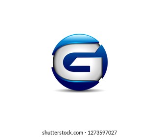 G Letter 3D Sphere Logo Vector Design