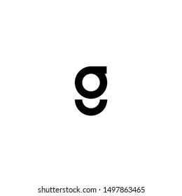 Letra G. Diseño del logotipo de la empresa abstracto