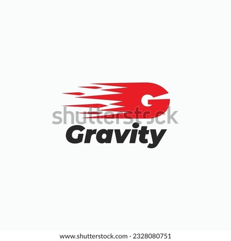 G letter abstract speed flame logo vector icon illustration