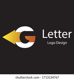 G Letter Arrow Icon Vector Logo Template Illustration Design. 